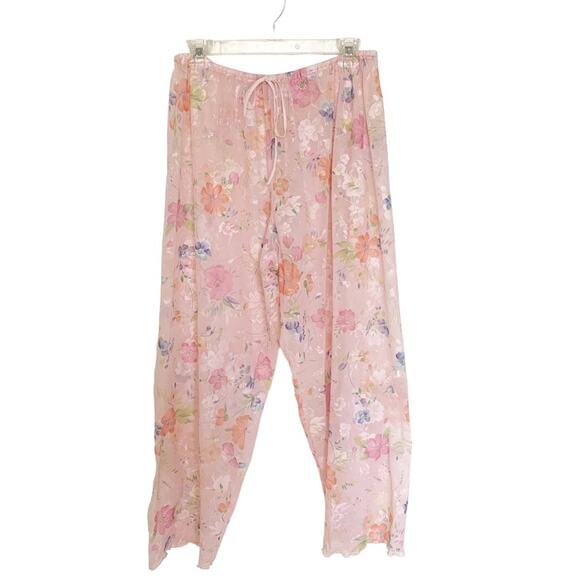 Victoria's Secret Pink Sheer Floral Mesh Swim Coverup Pants Medium - Picture 3 of 8